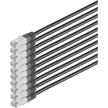 Netzwerkkabel ShiverPeaks 75711-H0.5S-SET10 Cat 6 S/FTP PIMF, 0,5 mm Leiter, 10er-Set
