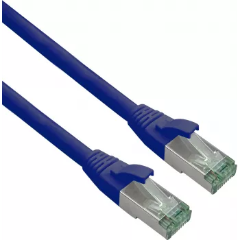 Netzwerkkabel Helos Patchkabel – RJ-45 (M) auf RJ-45 (M) Cat 6 1m Schwarz