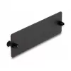 DeLOCK Glasfaser-Blindabdeckung schwarz 109 mm Metall