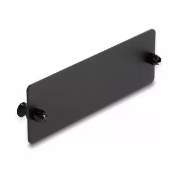 DeLOCK Glasfaser-Blindabdeckung schwarz 109 mm Metall