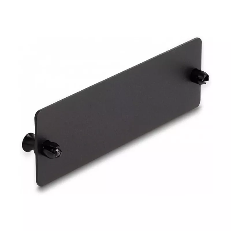 DeLOCK Glasfaser-Blindabdeckung schwarz 109 mm Metall