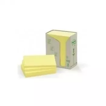 Selbstklebende Haftnotizen 3M 655-1T rechteckig gelb 100 Blatt