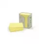 Selbstklebende Haftnotizen 3M 655-1T rechteckig gelb 100 Blatt