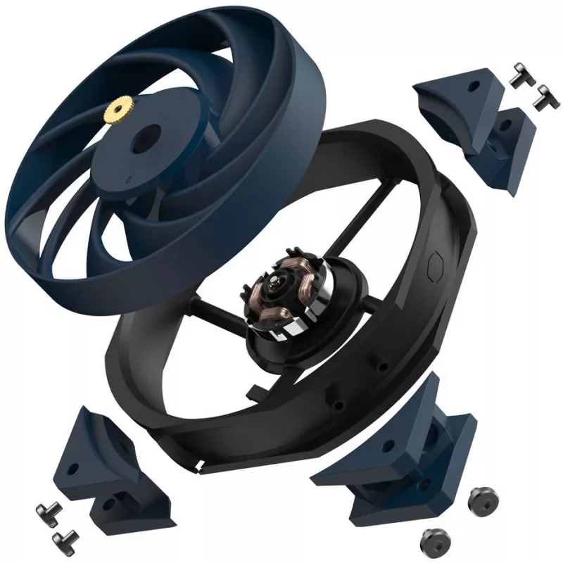 Lüfter Cooler Master Mobius 120 OC 12 cm Schwarz 3 Geschwindigkeiten 3200 RPM