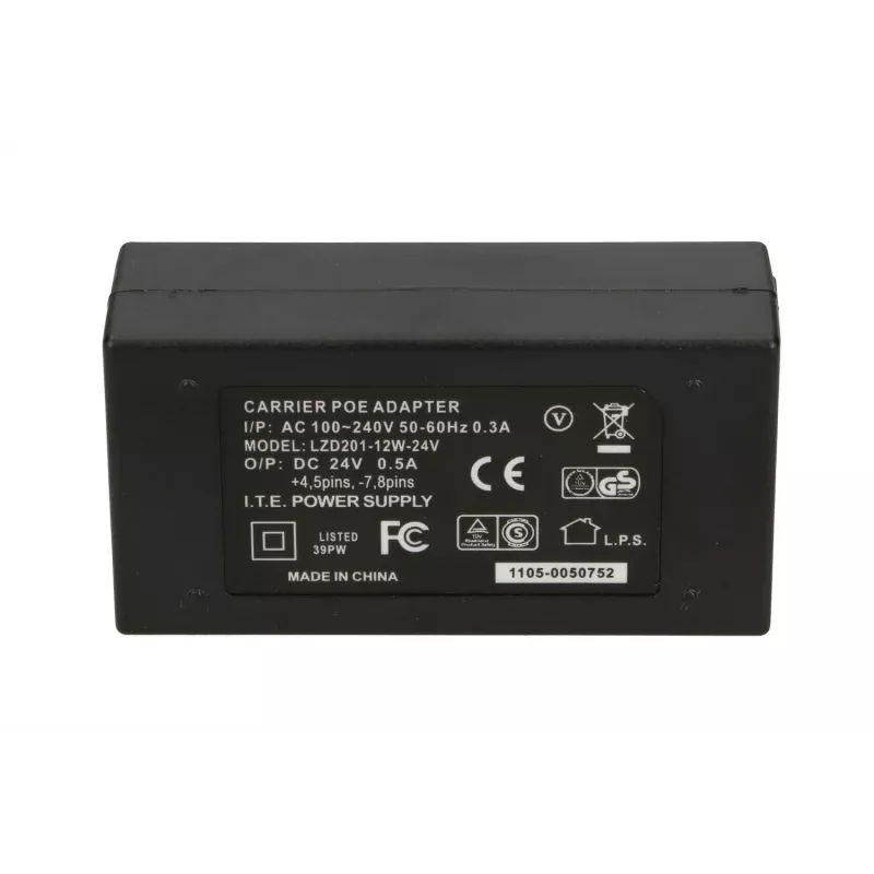 Extralink PoE-Stromversorgung POE-24-12W 24V 0.5A 12W Netzkabel enthalten