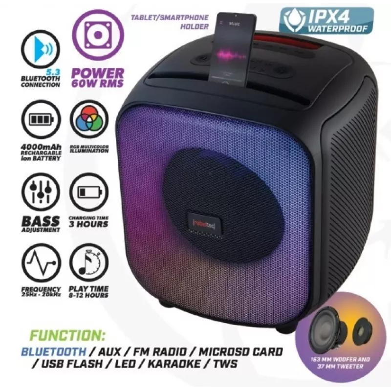 Bluetooth-Lautsprecher FM/USB PowerCUBE 500