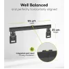 Feste TV-Wandhalterung WENTRONIC Goobay Ultraslim 70822 XL Schwarz für Flachbildschirme