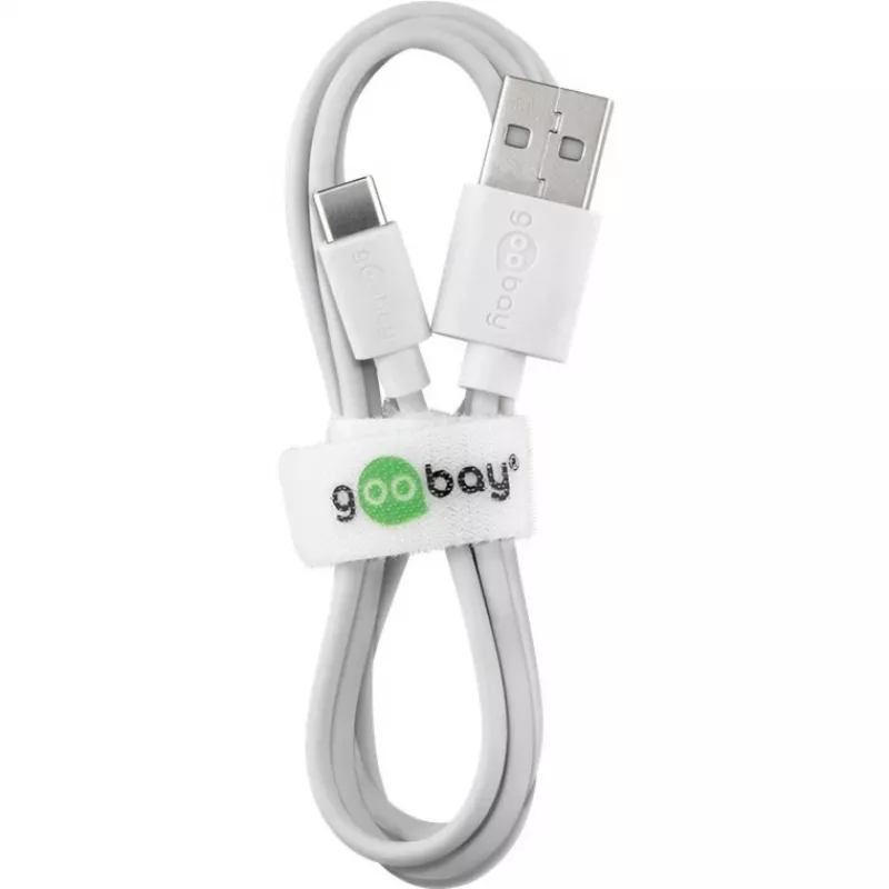Wentronic 59130 2m USB A USB C Stecker Stecker Weiß USB-Kabel (59130)