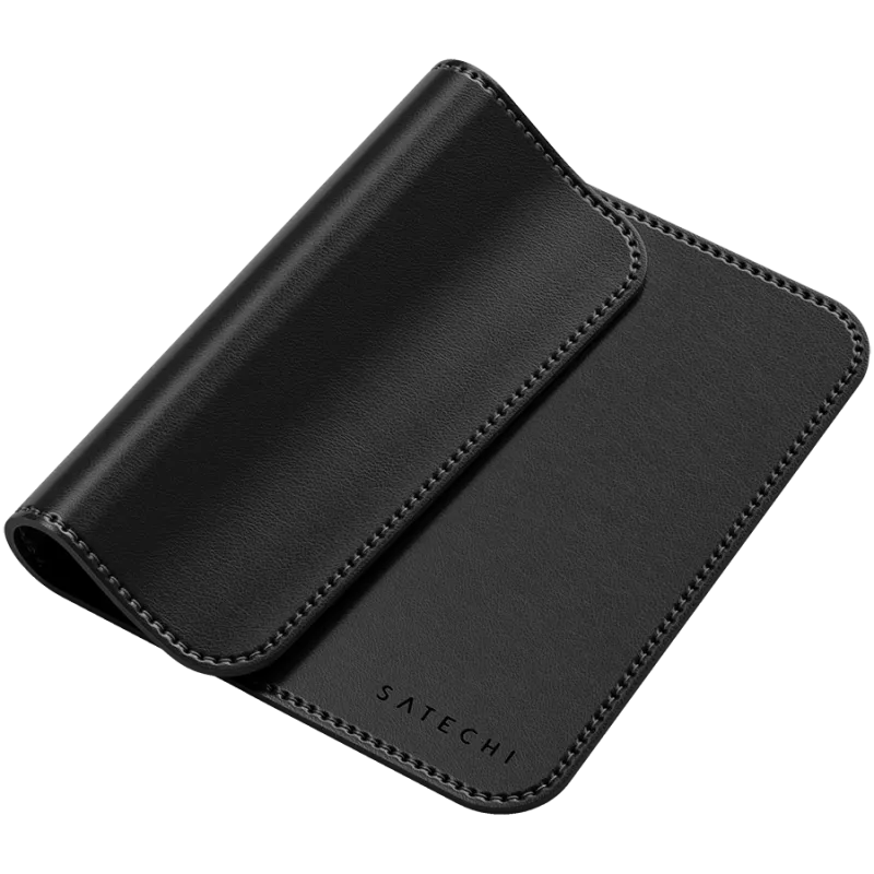 Satechi Premium-Mauspad – Veganes Leder-Mauspad (Schwarz)