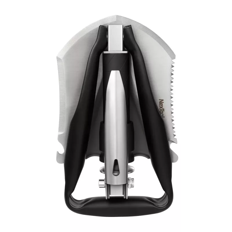 Klappschaufel Nextool NE20033 – kompakte multifunktionale Minischaufel, gefaltet 20,6 cm, ausgeklappt 50,3 cm, Gewicht 797 g, Breite 128 mm