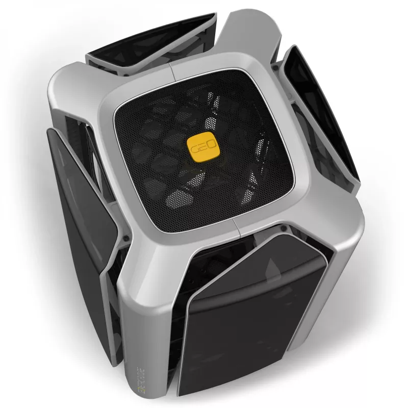 Computer Case Geometric Future M2 THE ARK Case TG - grau