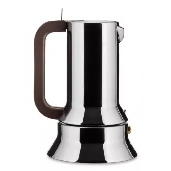 Alessi 9090/6 Moka-Kanne Edelstahl Höhe 205 mm