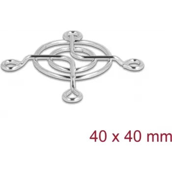 Lüftergitter DELOCK 67304 Metall, 53×53 mm, silber — Computer-Kühlzubehör