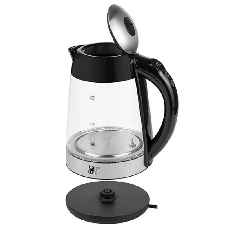 Wasserkocher Lafe LAFCZA46806, 2200 W, 1,7 l, Schwarz
