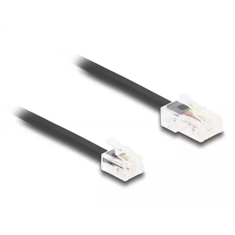 DeLOCK Telefonkabel RJ45-Stecker auf RJ11-Stecker schwarz 3 m
