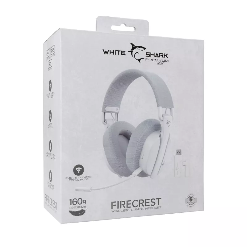 Kopfhörer White Shark WGH-2444 Firecrest Weiß