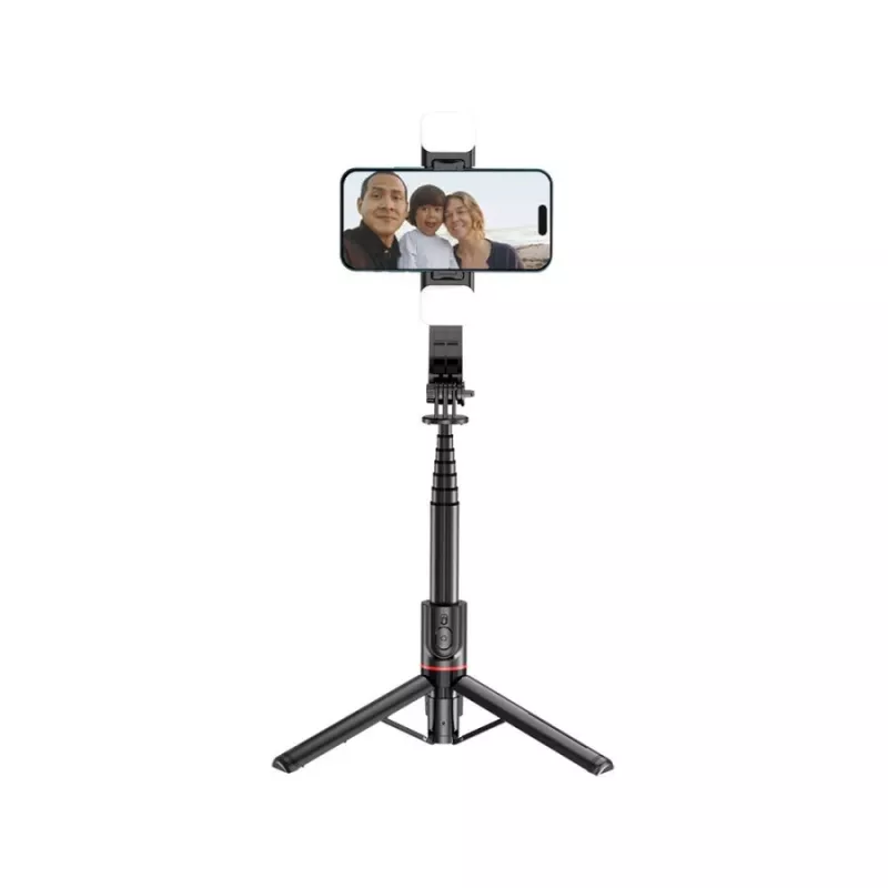 Tech-Protect L05S Selfie Stick Ständer LED-Lampe Bluetooth-Fernbedienung