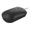 Kabelgebundene optische Maus Lenovo GY51D20875 USB Typ-C, beidhändig, 2400 DPI, 4 Tasten, schwarz