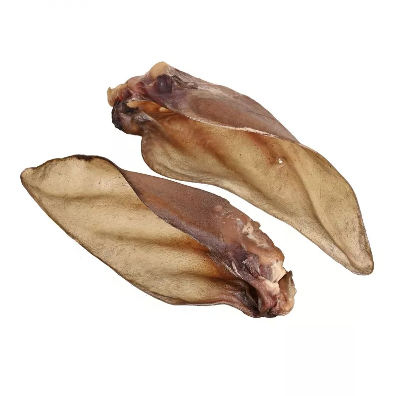 Hundeleckerlis PETITTO Rinderohr mit Knorpel — 10er-Pack, Einkomponenten-Kausnacks