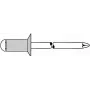 Blindniet GESIPA 5x12 mm Senkkopf KS für 6,0–8,0 mm Materialstärke, 500er-Pack