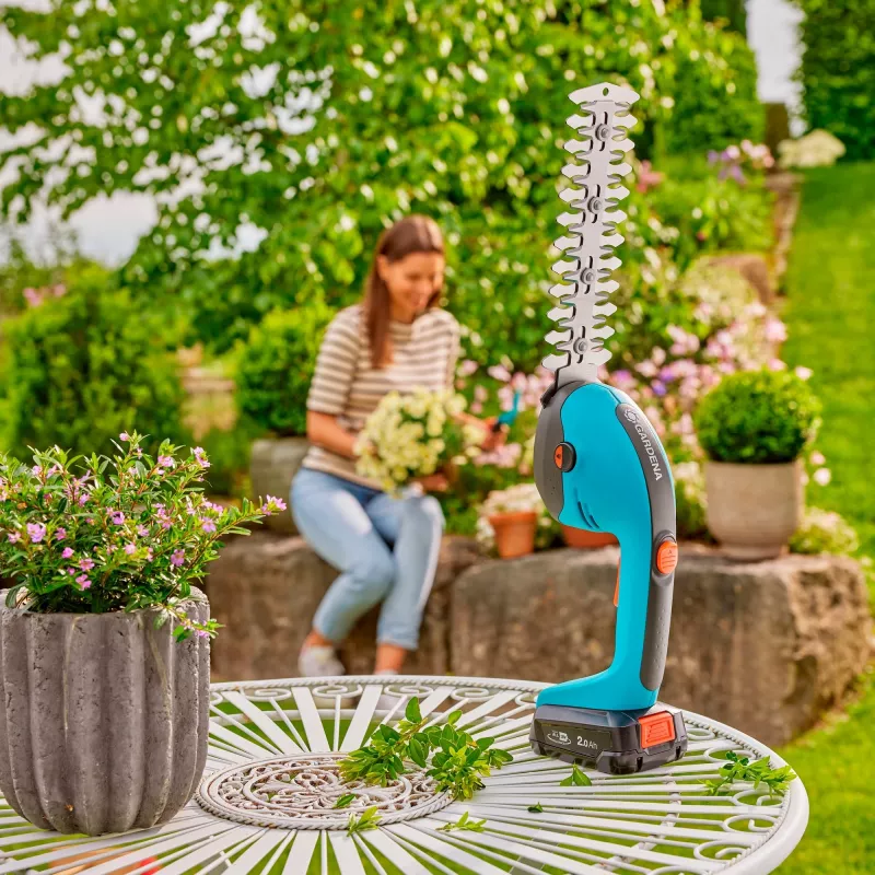 Akku-Grasschere GARDENA 14750-55 20 cm 18 V Grün Grau