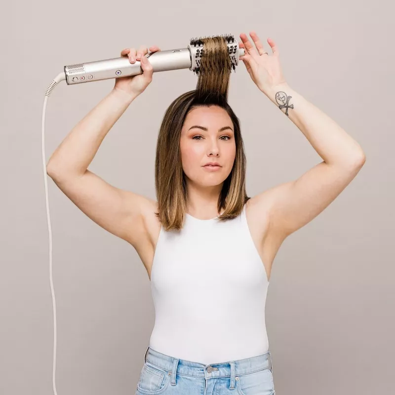 Shark FlexStyle 5-in-1 Air Styler & Haartrockner mit Auto-Wickel-Lockenwicklern, Flachbürste, Ovalbürste, Düsenaufsatz, Diffusor, Aufbewahrungstasche, ohne thermische Schäden