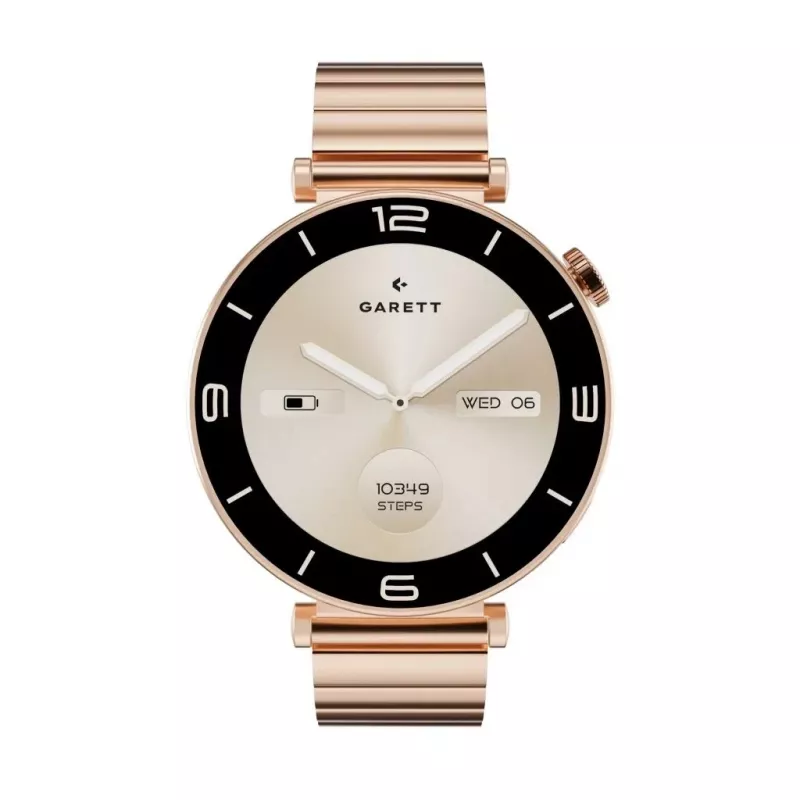 Smartwatch Garett Rose Pink Gold Steel