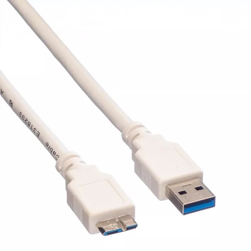 USB 3.0 Kabel A - Micro B M/M 0,8 m 11.99.8873 VALUE