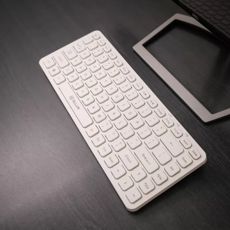 Kabellose Tastatur Tellur TLL491241 Mini Weiß — kompaktes Layout, kabellose Verbindung