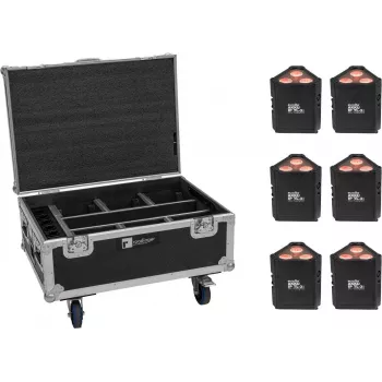 Beleuchtungsset EUROLITE 6x AKKU IP TL-3 QCL mit Case und Ladefunktion