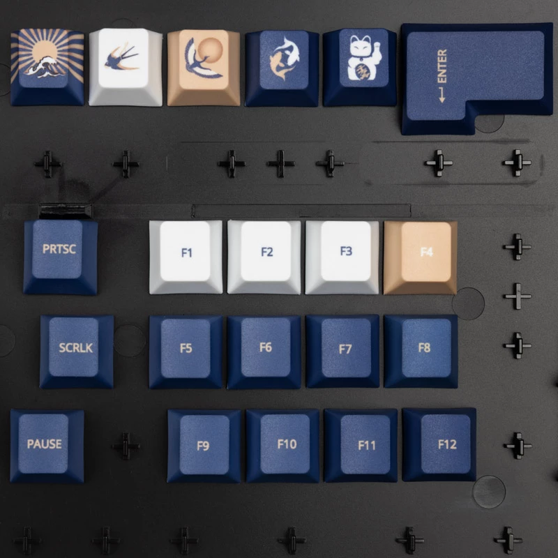 Keycap-Set Traitors UKIYO-E, PBT-Material, UK-Layout (TRDUKI108UK)