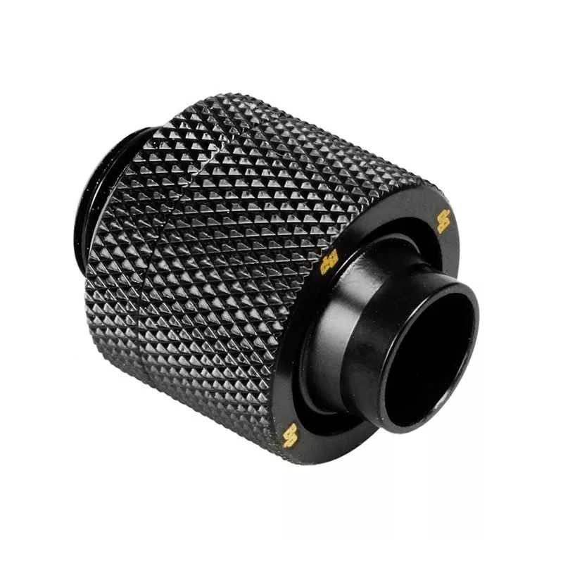 Kompressionsanschluss Bitspower G1/4 Zoll Außengewinde auf 16/11 mm Gerade — schwarz matt