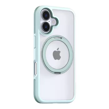 Schutzhülle Torras Ostand R Fusion für iPhone 16 — Grün, schlanke Schutzhülle mit präzisen Aussparungen
