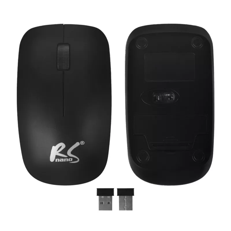 NanoRS Wireless Keyboard and Mouse Combo mit ergonomischem Design – RS580 für reibungslose und effiziente Nutzung