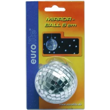 Spiegelkugel 5 cm EUROLITE 50100110 — dekorative Diskokugel, 5 cm Durchmesser, Blisterverpackung