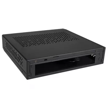 Akasa Cypher MX3 - Mini-Tower - PC - SGCC - Schwarz - Thin Mini-ITX - Festplatte - Stromversorgung (A-ITX38U3-M1B)