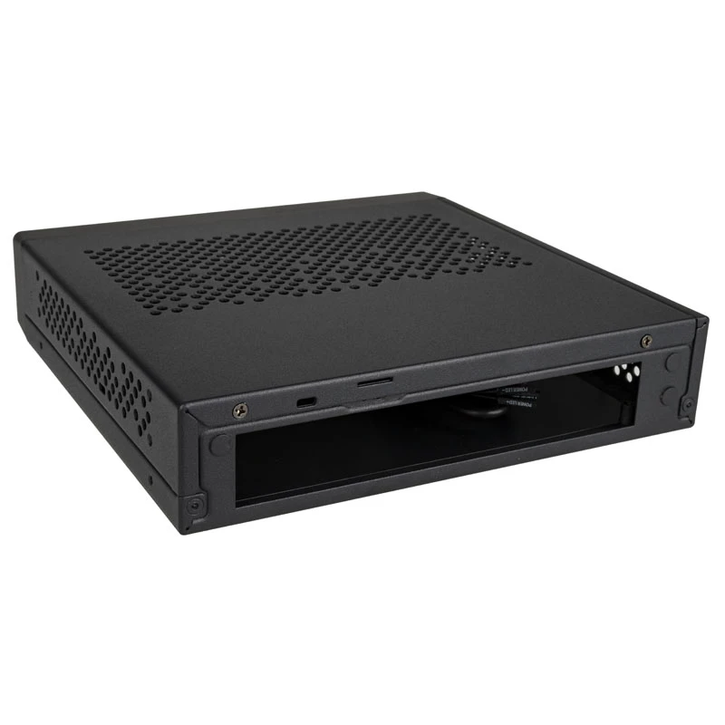 Akasa Cypher MX3 - Mini-Tower - PC - SGCC - Schwarz - Thin Mini-ITX - Festplatte - Stromversorgung (A-ITX38U3-M1B)