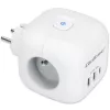 Steckdosenleiste QOLTEC 52548 mit 3× AC-Steckdosen und USB-Anschluss