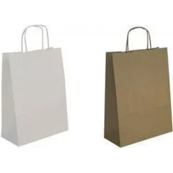 Geschenktüte agipa 101646 – braunes Kraftpapier, 350 × 400 mm, Kordelgriffe