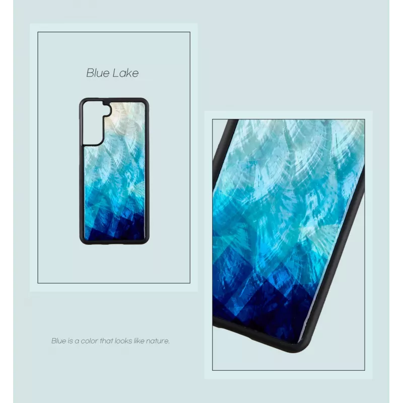 Schutzhülle iKins für Samsung Galaxy S21 in Blue Lake Schwarz