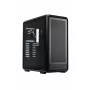 PC Midi Tower Cooler Master MasterFrame 500 Mesh — Schwarz mit transparenter Seite, unterstützt ATX/EATX, 2x200 mm vorne, 1x120 mm hinten