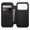 Leder-Folio-Handyhülle Nomad Modern Leather Folio für iPhone 17 Pro – braun, passend für 6,3 Zoll (16 cm), 4 Kartenfächer