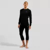 Odlo BL TOP Rundhalsausschnitt langarm ACTIVE WARM ECO Herren-T-Shirt, Größe M, schwarz