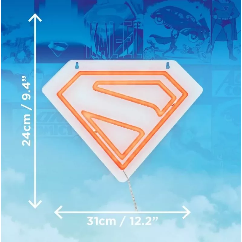 Wandmontage LED-Neonlicht Paladone Superman PP14478SMTVN, dekoratives Wandschild