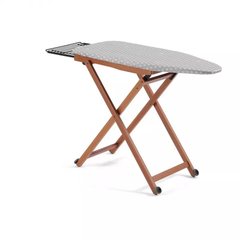 Bügelbrett ARREDAMENTI STIROLIGHT 135 x 45 cm, brauner Bezug, klappbare Beine