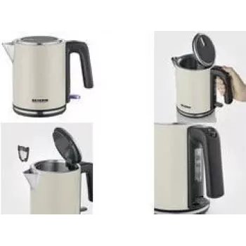 Elektrischer Wasserkocher Severin 2400 W Beige Schwarz