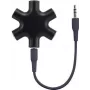SpeaKa Professional SP-7870556 Kabel Interface/Gender Adapter 3,5 5x 3,5 Schwarz (SP-7870556)