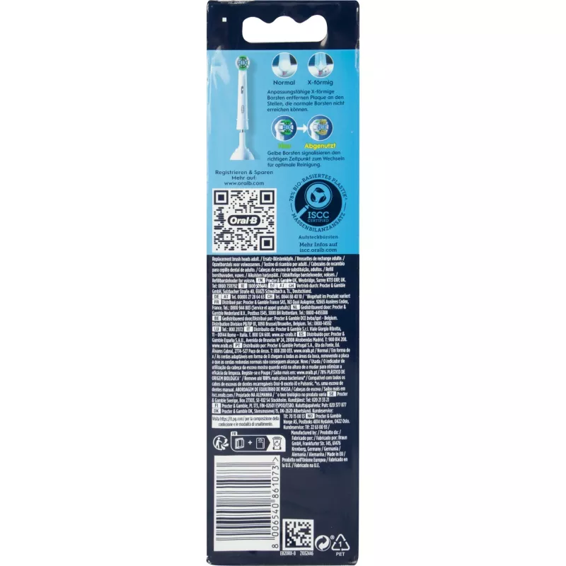 Oral-B Sonic Zahnbürstenaufsätze Ersatz 8er-Pack, Modell 861073, Precis White