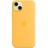 Silikonhülle Cover Apple iPhone 15 Plus MagSafe Orange