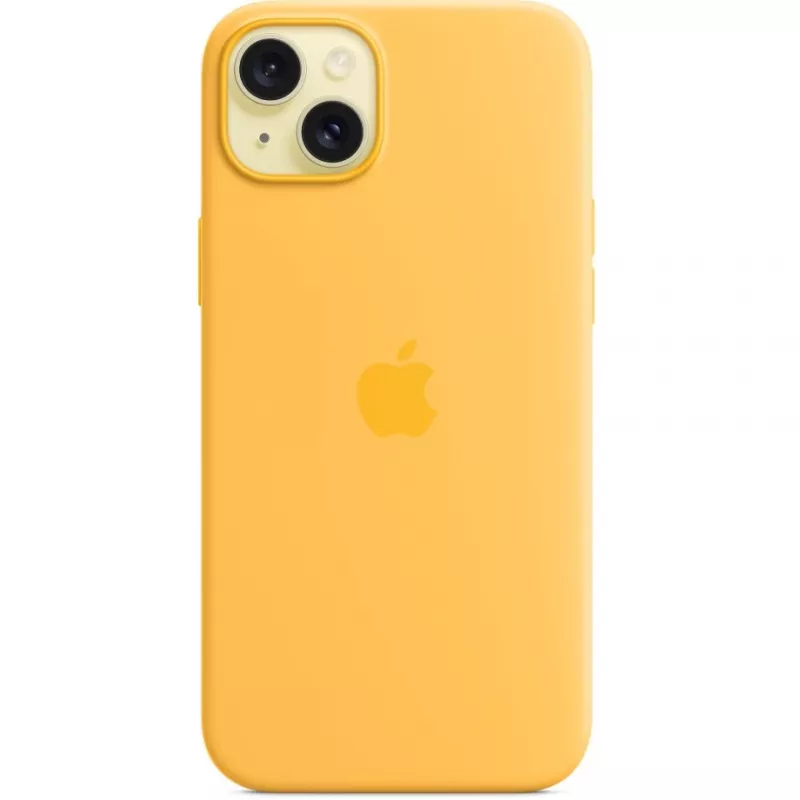 Silikonhülle Cover Apple iPhone 15 Plus MagSafe Orange